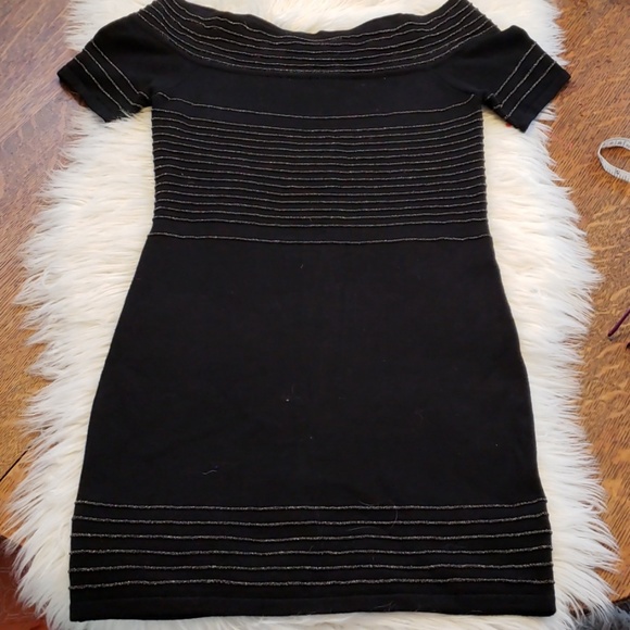 WOW Couture Black Bodycon Slip on Party Dress, Size Medium - Picture 7 of 11